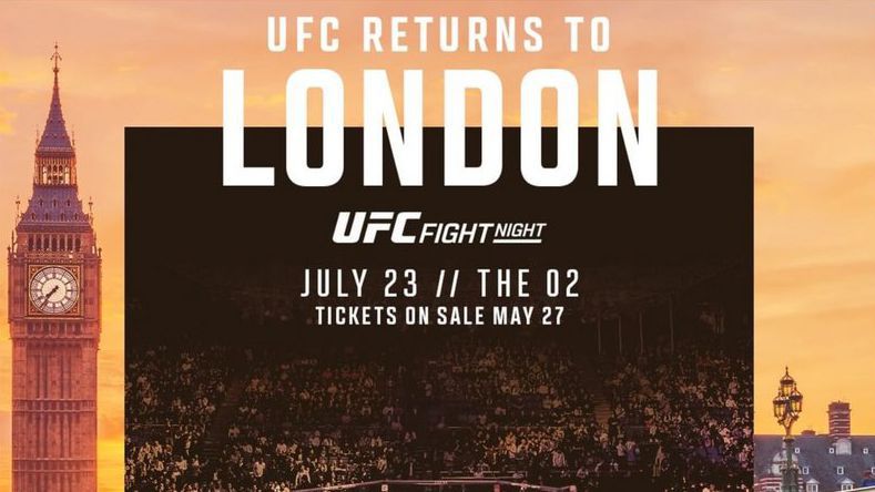 UFC се завръщат в Лондон в края на юли
