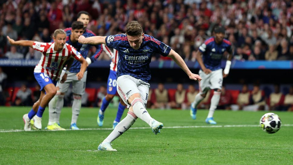 Атлетико Мадрид 0:1 Арсенал, Гьокереш откри от дузпа в края на първата част