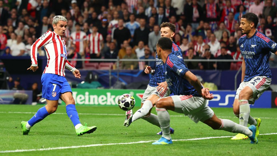 Атлетико Мадрид 1:1 Арсенал, втора дузпа за лондончани