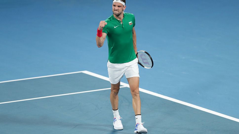 Григор осигури първа победа за България на ATP Cup!