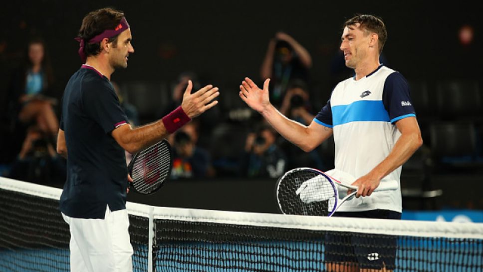 Федерер пречупи Милман в епичен мач на Australian Open