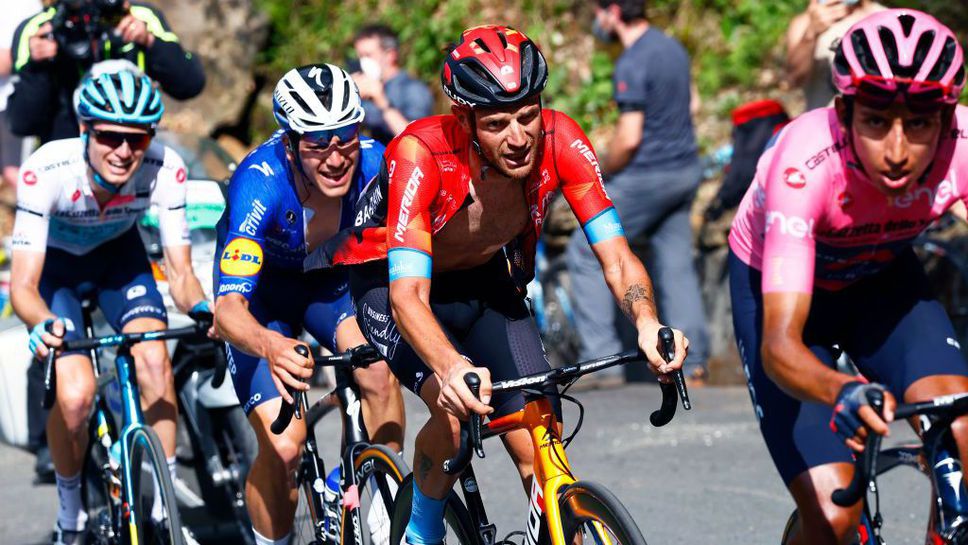 Дамиано Карузо спечели предпоследния етап от Обиколката на Италия