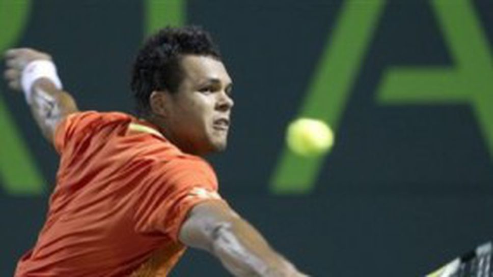 Цонга беснее срещу съдия - подкрепял Надал в спорните моменти