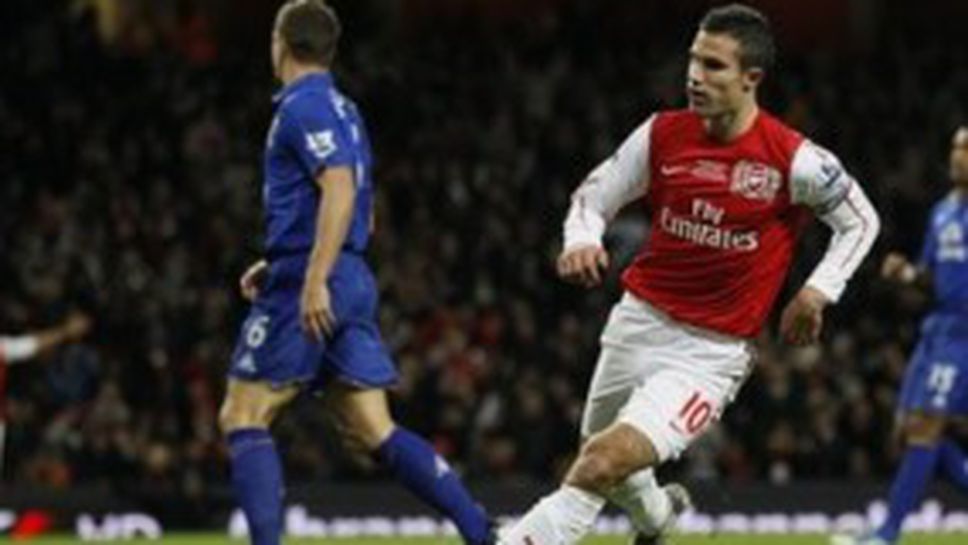 "Емиратс" видя поредния шедьовър на Ван Перси, Арсенал за първи път в Топ 4 (видео)