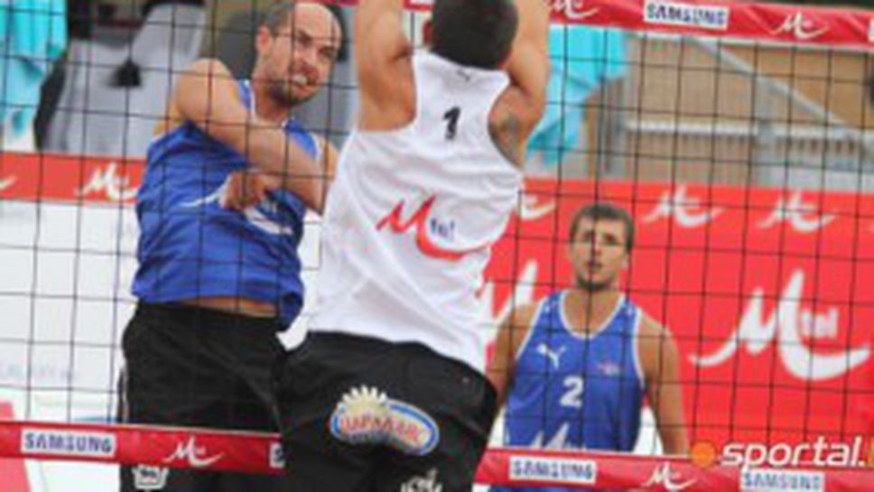 Топ 3 от мъжката схема се класира за полуфиналите на M-Tel Beach Masters 2011 (ВИДЕО)