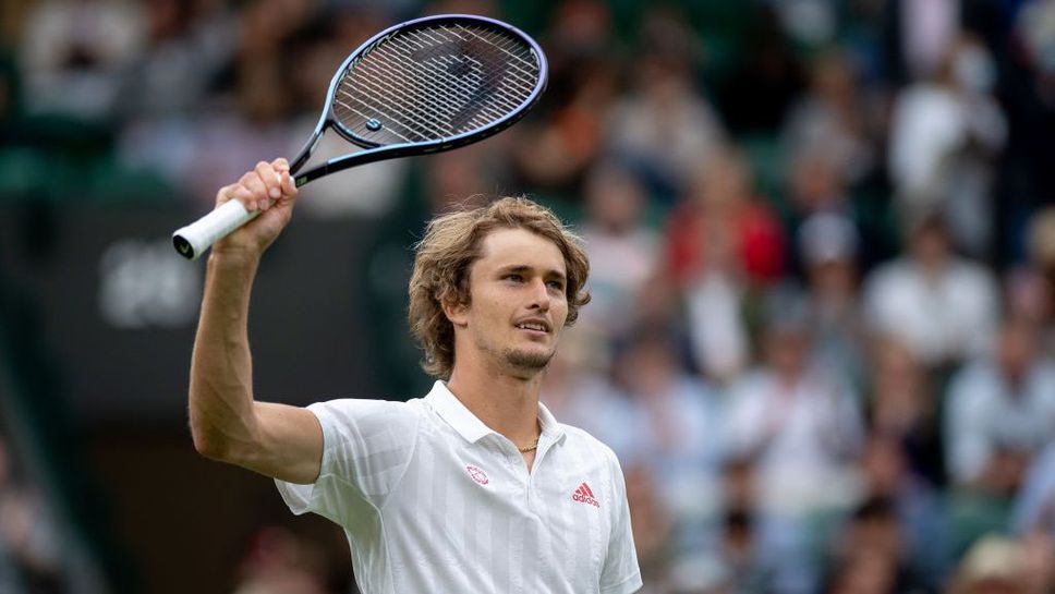 Александър Зверев пласира 20 аса и стартира с трисетова победа на "Уимбълдън"