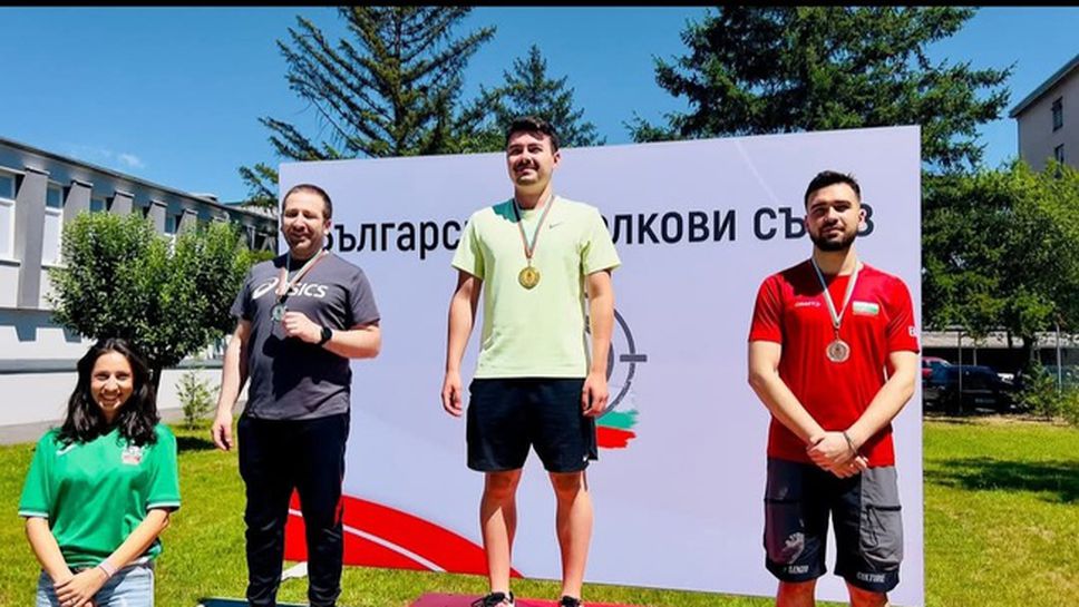 Калоян Стаменов триумфира на пистолет при мъжете на Държавното първенство по спортна стрелба