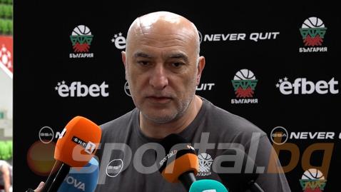 Любо Минчев: Везенков е в отбора и се надявам залата да е пълна, 10 точки не е чак толкова голяма разлика