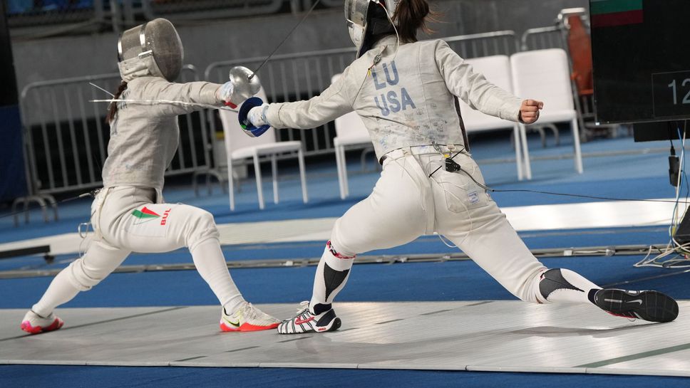 Българският отбор на сабя жени в състав Олга Храмова Йоана