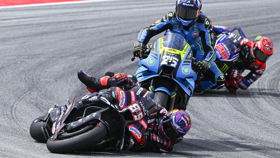 Ето кой е пилотът с най-много падания от началото на сезона в MotoGP