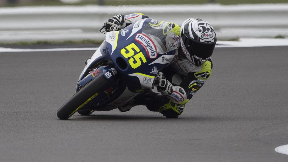 Италианска окупация на подиума в Гран При на Великобритания в Moto3