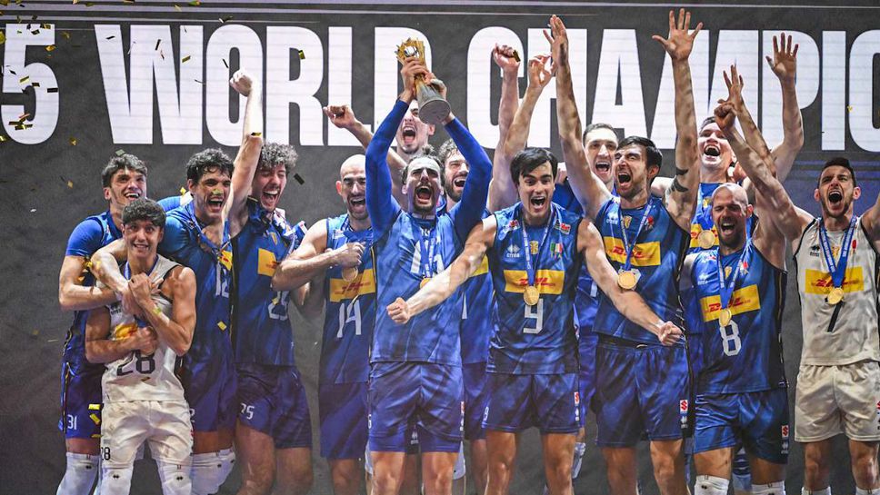 Какъв е бил дeвизът на италианските волейболисти за полуфинала и финала на Световното