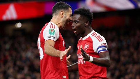  Арсенал излъга с мъдра игра Брайтън и стигна четвъртфиналите в Карабао Къп 