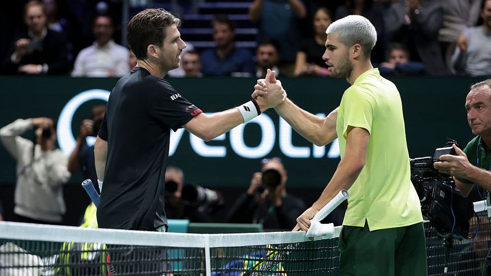 Карлос Алкарас пристигна на турнира Мастърс в Париж в отлична