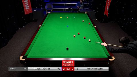 Максим Костов с халф-сенчъри и трета победа в WINBET снукър лига