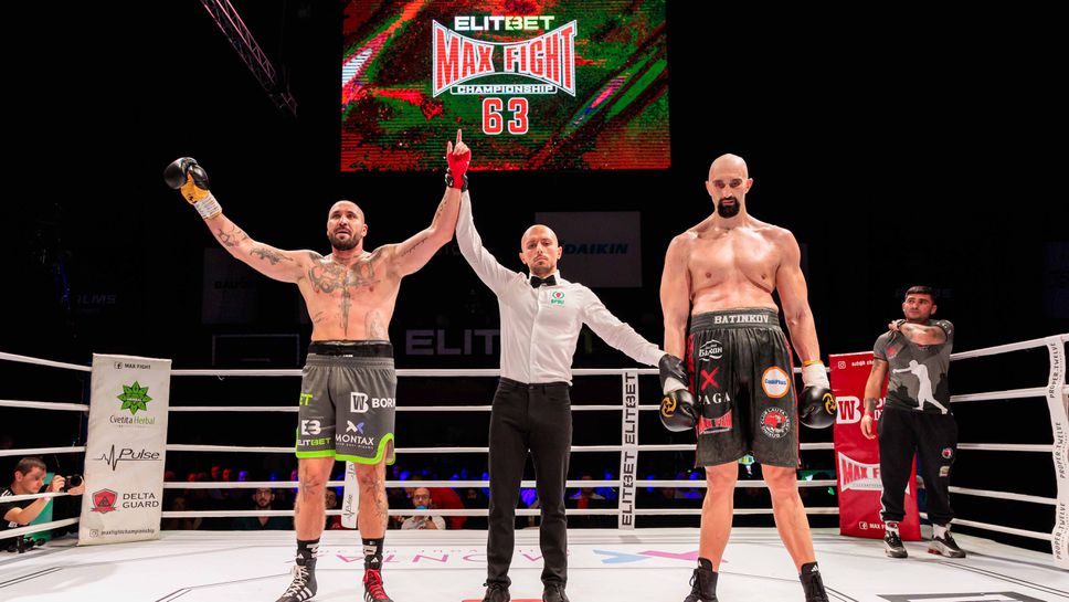 Ангел Русев спечели битката на гигантите на MAX FIGHT 63