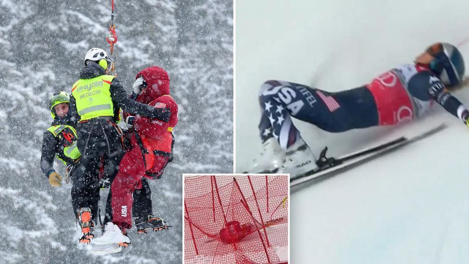 Американската звезда в алпийските ски Линдзи Вон беше откарана в