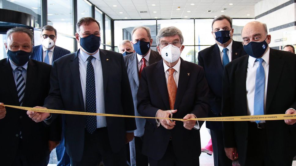 Томас Бах откри новото осветление на стадиона, на който се е провела първата съвременна олимпиада