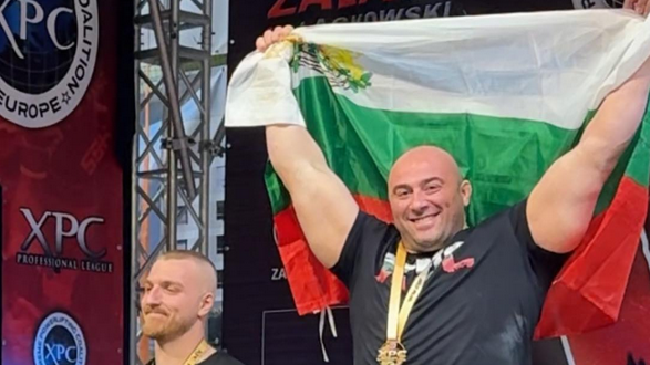 Машина! Най-силният българин постави нов европейски рекорд по мъртва тяга