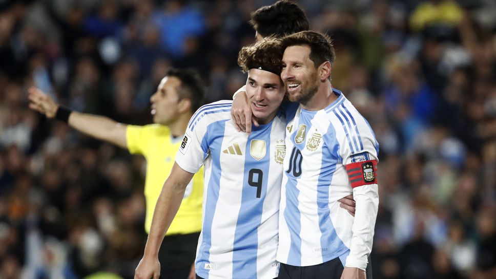 Хулиан Алварес бележи голове в ШЛ по-бързо от Лионел Меси