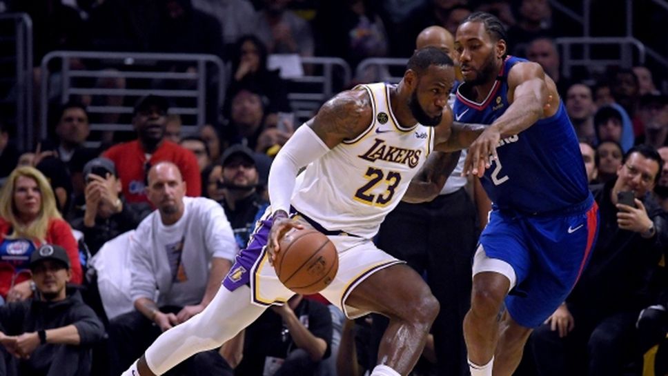 Лейкърс спечели дербито на Лос Анджелис