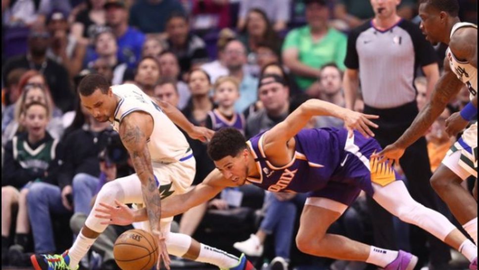 Девин Букър с 36 точки за 39 минути игра при победа на Финикс над Милуоки