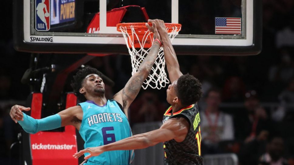 Атланта се измъкна от дъното на Изток с победа над Шарлът след продължения