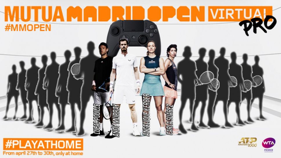 Анди Мъри се включва във виртуалния Madrid Open, ясни са още трима от участниците