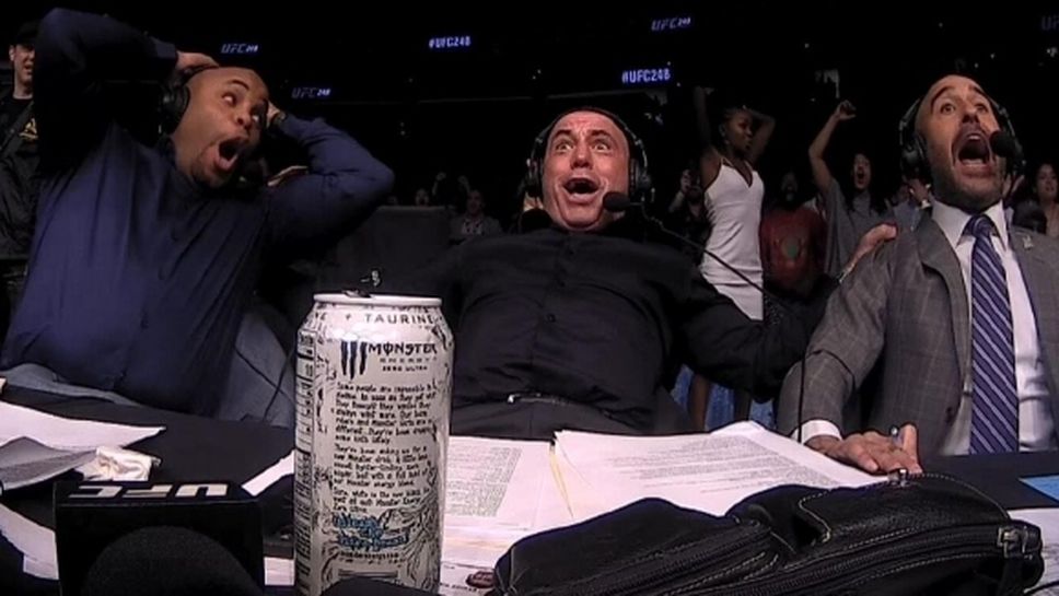 Вижте щурите реакции на коментаторите на UFC при зверски нокаути (видео)