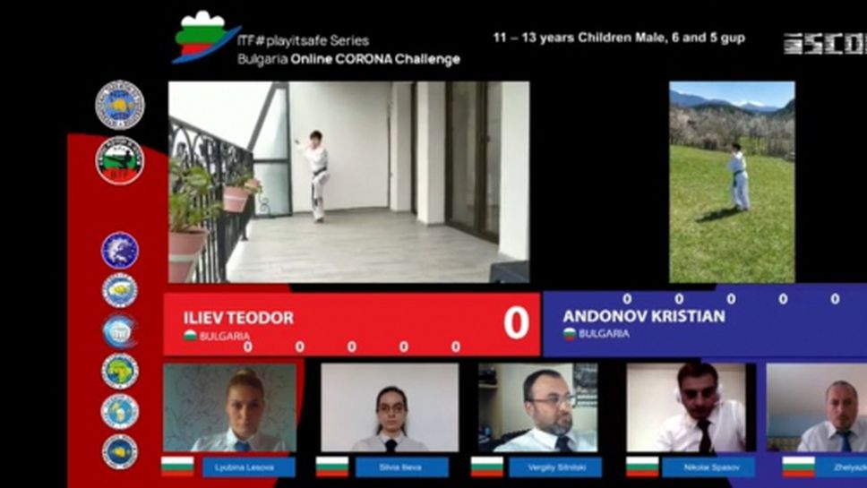 Ясни са шампионите на първото онлайн Държавно първенство по Таекуон-До ITF