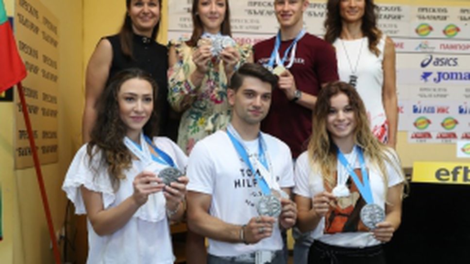 Пресконференция на състезателите ни по аеробика