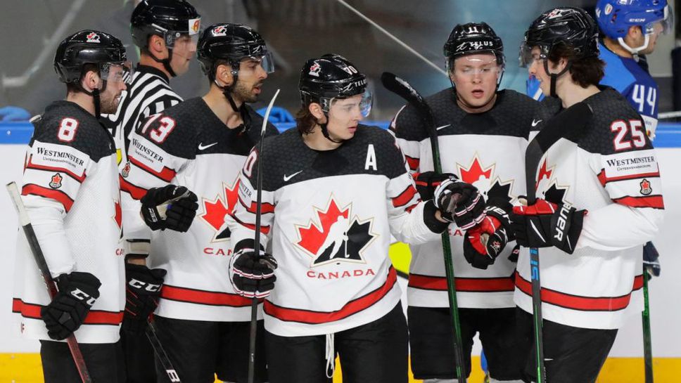 Канада размаза Италия за трета победа на СП по хокей, Швейцария отнесе Беларус