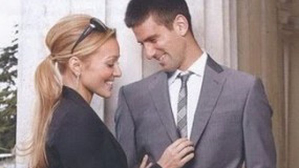 Идилия: Джокович и половинката му на корицата на Hello! (снимки)