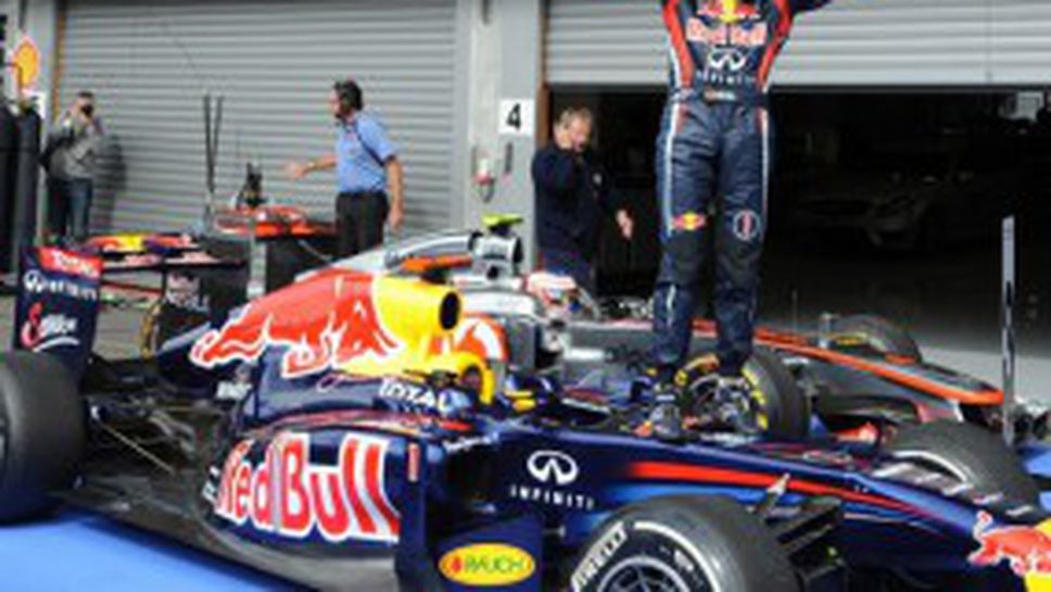 Фетел печели шоуто на "Спа", убива интригата за титлата