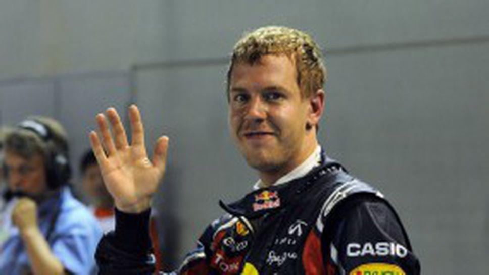 Фетел продължава с наказателната акция, стартира първи в Сингапур