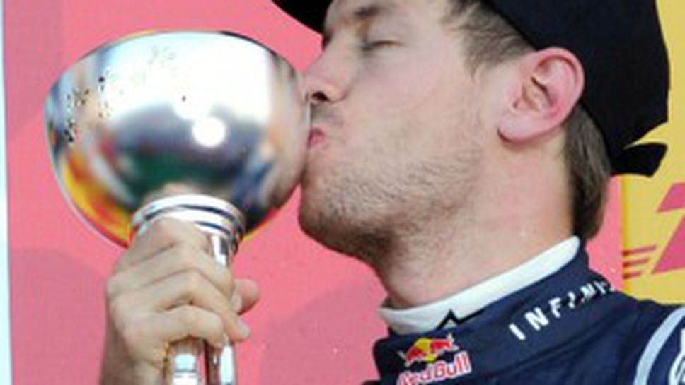 Шампионът Фетел отново на върха във Ф1, Бътън печели в Япония (видео+галерия)