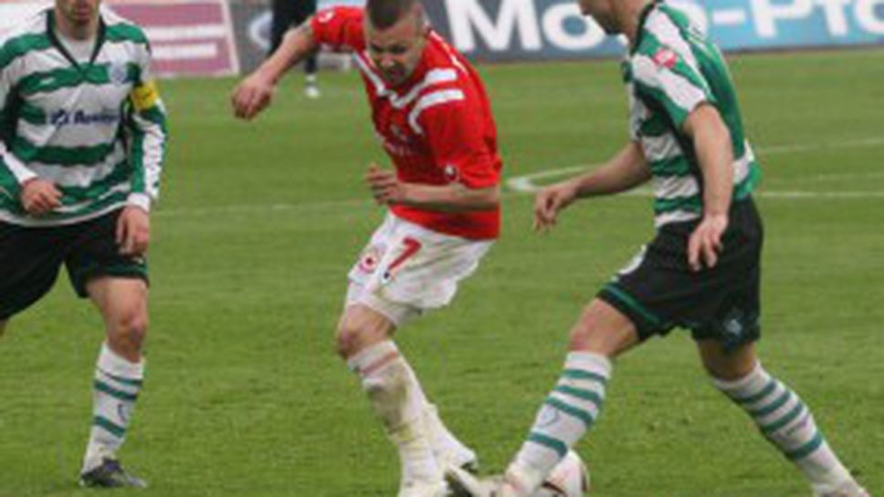 Нов провал за ЦСКА, червените губят точки на картофена нива във Варна (видео)