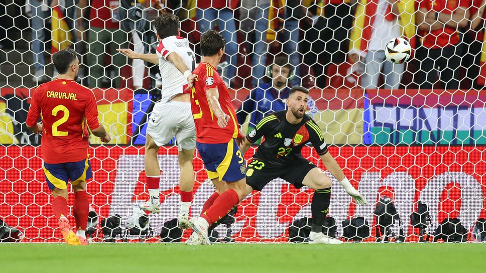 Испания 1:1 Грузия, Родри изравни