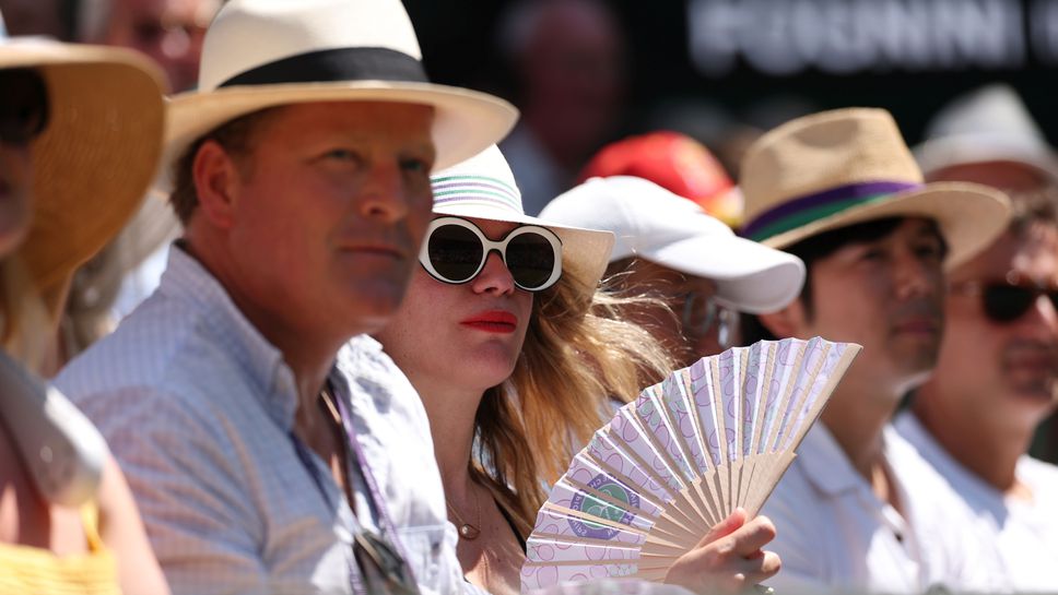 Първият ден на "Уимбълдън" е най-горещият откриващ ден в историята на турнира