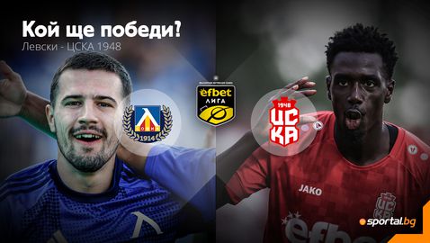Левски атакува първото място в efbet Лига срещу ЦСКА 1948