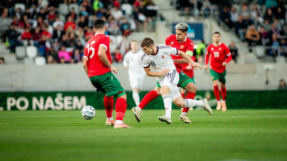 Чехия U21 1:0 България U21, централният нападател на домакините откри