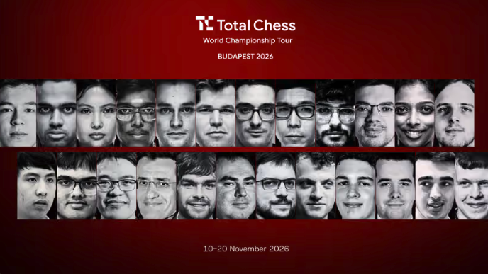 Вече са ясни всички участници на пилотния турнир Total Chess World Championship