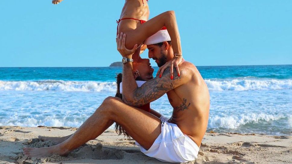 Бразилски супермодел показа гъвкавост в ръцете на вратар