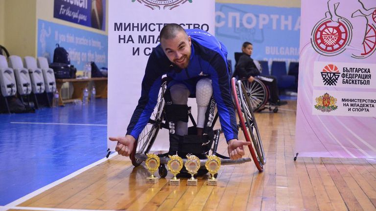 Най полезният състезател в българското първенство по баскетбол на колички и