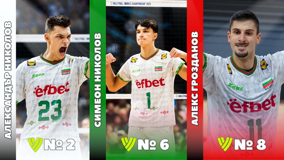 Българският волейбол получи изключително международно признание след като трима национални