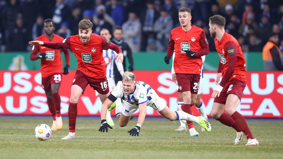 Херта - Кайзерслаутерн 1:3, "червените" са на полуфинал за Купата на Германия