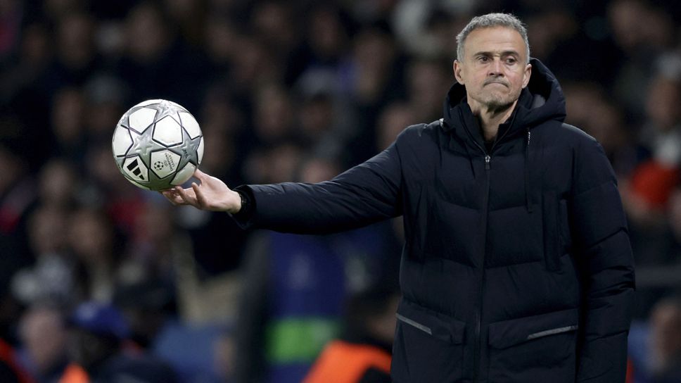 Треньорът на Пари Сен Жермен Луис Енрике имаше любопитен момент