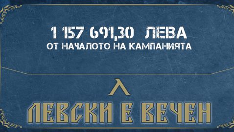 "Сините" направи отчет на 50-те дни от старта на кампанията "Левски е вечен"