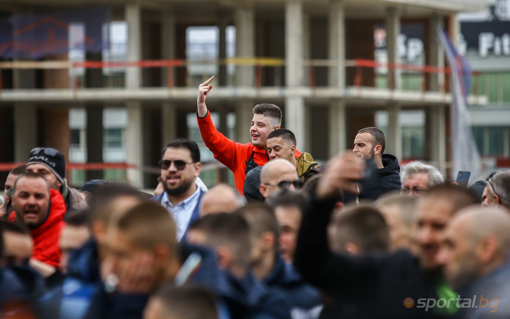 Общонационален протест на футболните клубове пред сградата на БФС