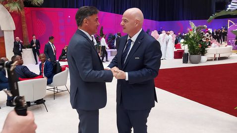  Михайлов се срещна с боса на ФИФА 